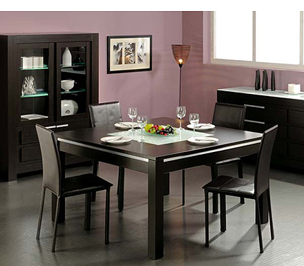 Parisot Meubles Matrix Square Dining Table in Wenge