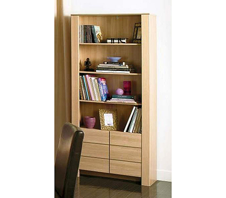 Parisot Meubles Nolita Bookcase in Bruges Oak