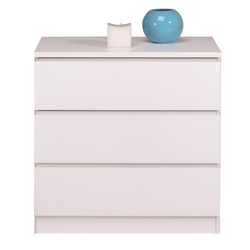 Parisot Home 3 Drawer Chest of Drawers in White