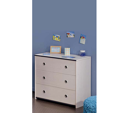 Parisot Meubles Snoopy Pink or Blue 3 Drawer Chest