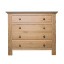 Park Lane Oak 4 drawer chest of drawers furniture