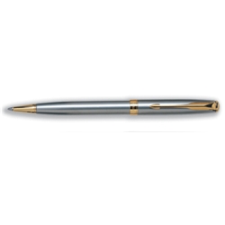 Sonnet Ball Pen Gold Trim Stainless Steel
