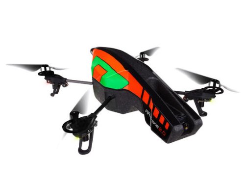 AR.Drone 2.0 with Outdoor Hull (Orange/ Green)