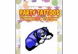 Party Tattoos Party Pack of 10 Blue Dog Tattoos