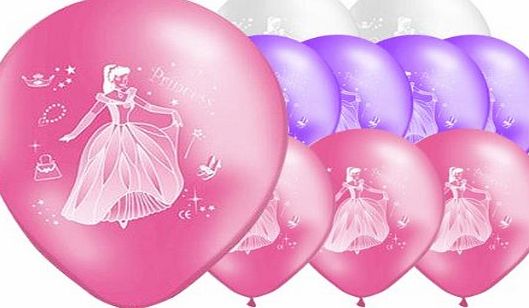 Partyrama 10 Princess 12 Inch Latex Balloons