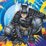 Partyrama Batman - The Dark Knight Party Pack (69 party items - plates, cups, napkins, tablecover, loot bags, party hats, blowouts, latex balloons)