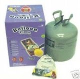Disposable Helium Cylinder Including 50 x 9` Balloons