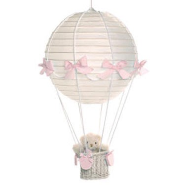 pasito a pasito Pink Teddy Bear Balloon Ceiling Light