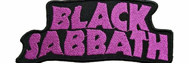 patch by xyz21 4.5`` x 2``BLACK SABBATH Logo Heavy Metal Rockabilly Rock Punk Music Band jacket T-shirt Patch Iron on Embroidered