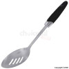 Black Soft Grip Slotted Spoon