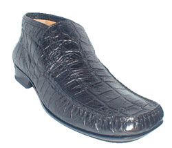 Crocodile leather ankle boot