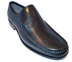 Plain leather loafer