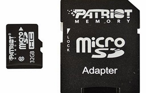 32GB Patriot Signature microSDHC CL10 memory