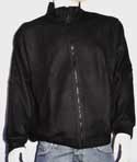 Mens Black Full Zip Brushed Fleece Sweatshirt
