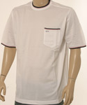 Paul & Shark Mens Paul & Shark White Short Sleeve Cotton T-Shirt With Navy Trim