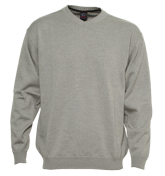 Paul and Shark Grey V-Neck Sweater