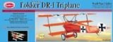 Paul Guillow Guillows 1:16 Fokker DR - 1 Triplane Laser cut, Balsa Kit # 204