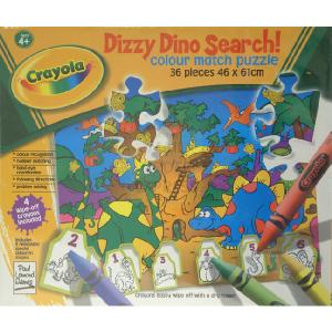 Crayola Dizzy Dino Search 36 Piece Jigsaw Puzzle