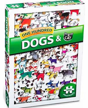 Paul Lamond Games One Hundred Dogs and A Cat Puzzle