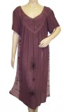 Tonal Short Sleeve Roman Lounge Dress heather Size 26