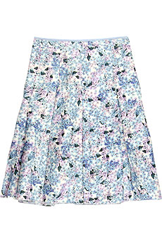 Paul Smith Blue Silk forget-me-not skirt