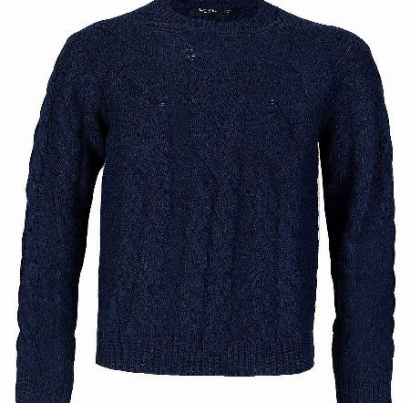 Paul Smith Cable Knit Sweater Navy