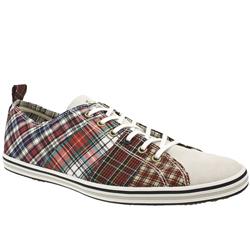 Paul Smith Male Ps Musa (2) Fabric Upper Fashion Trainers in White and Red