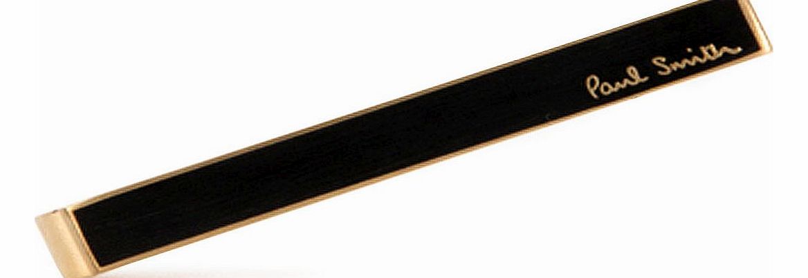 Paul Smith Matte Black PS Signature Tie Clip Black
