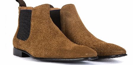 Paul Smith Tobacco Suede Falconer Chelsea Boot