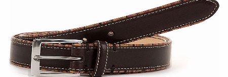 Paul Smith Trim Brown Leather Belt