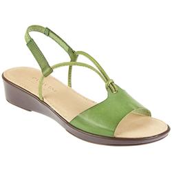 Female Des500 Leather Upper Casual Sandals in Green