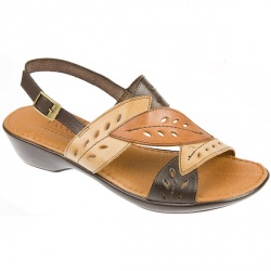 Pavacini Female Des506 Leather Upper Leather Lining Casual in Brown Multi, WHITE MULTI