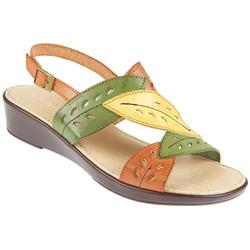Female Des506 Leather Upper Leather Lining Casual in Green Multi