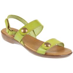 Female Des959 Leather Upper Leather Lining Casual Sandals in Green, Red