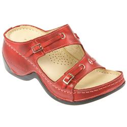 Female Kary706 Leather Upper Leather Lining Comfort Summer in Red
