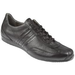 Pavacini Female SNI1001 Leather Upper Leather Lining Casual Shoes in Black, Dark Grey Metallic