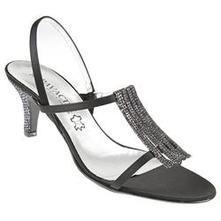 Pavacini Female Zod1051 Textile Upper Comfort Sandals in Black, Silver