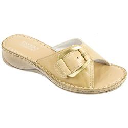 Female Effe501 Leather Upper Leather Lining Adjustable in Beige