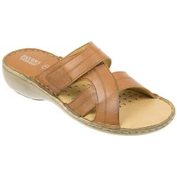 Pavers Comfort Female Kamp701 Leather Upper Leather Lining Adjustable in Tan