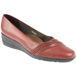 Pavers Comfort Female Pic510 Textile Lining Casual Shoes in Burgandy