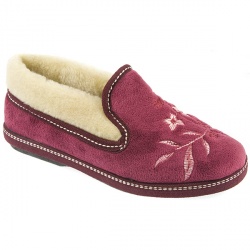 Pavers Comfort Female Relax400 Textile Upper Textile Lining Comfort House Mules and Slippers in Burgundy