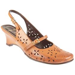 Pavers Female Add905 Leather Upper Leather Lining Casual Sandals in Tobacco