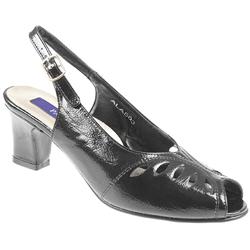 Female Ala503 Comfort Sandals in Black Patent