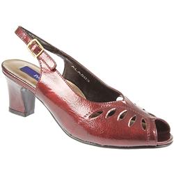 Female Ala503 Comfort Sandals in Burgundy Patent