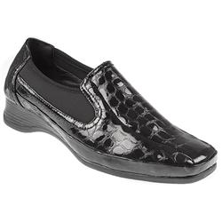 Female AVAIL1000 Leather Upper Leather Lining Casual Shoes in Black Pat Croc