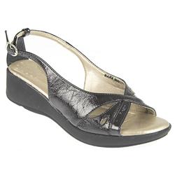 Pavers Female Barb900 Comfort Sandals in Black Shimmer