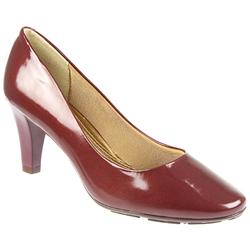 Pavers Female Brio803 Textile Lining Comfort Courts in Burgandy Patent