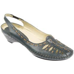 Pavers Female Capo704 Leather Upper Leather Lining Comfort Sandals in Navy