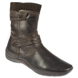 Female COTIN1005 Textile/Other Upper Leather/Textile Lining Casual Boots in Dark Brown