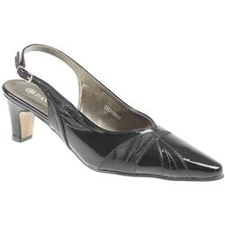 Female Don800 Comfort Sandals in Black Patent